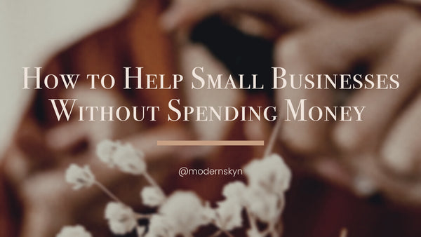 How to Help Small Businesses without Spending Money