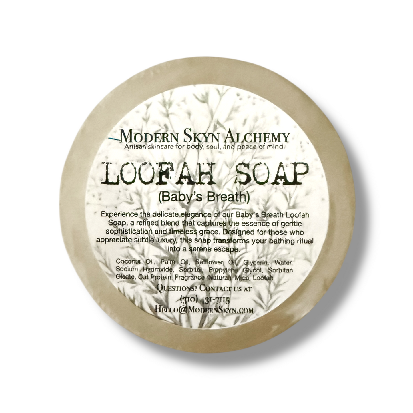 Baby's Breath Loofah Soap