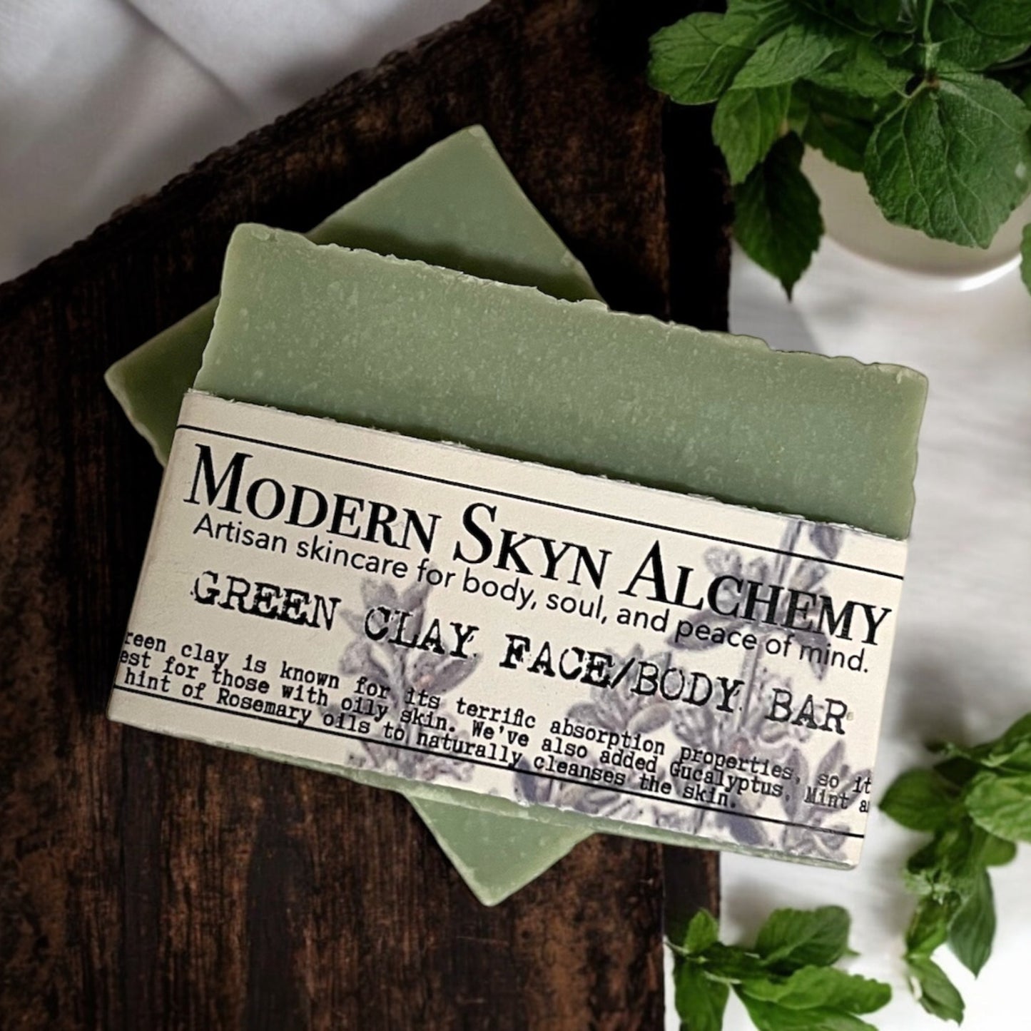 Green Clay Face/Body Bar