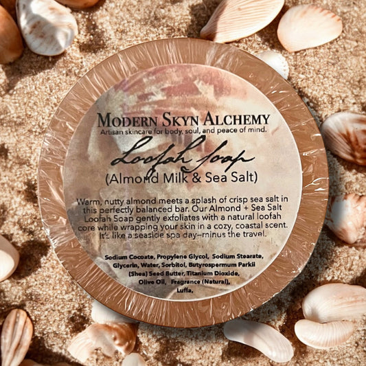 Almond Milk & Sea Salt Loofah Soap