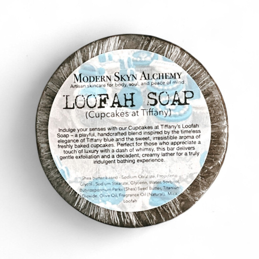 Handcrafted Loofah Soaps - Cupcakes at Tiffany's