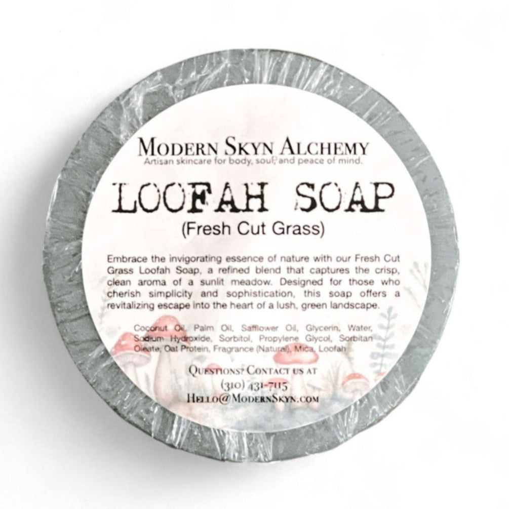 Handcrafted Loofah Soaps - Fresh Cut Grass