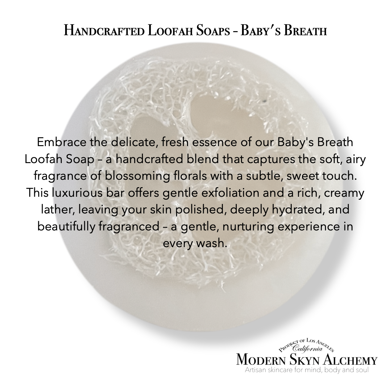 Baby's Breath Loofah Soap