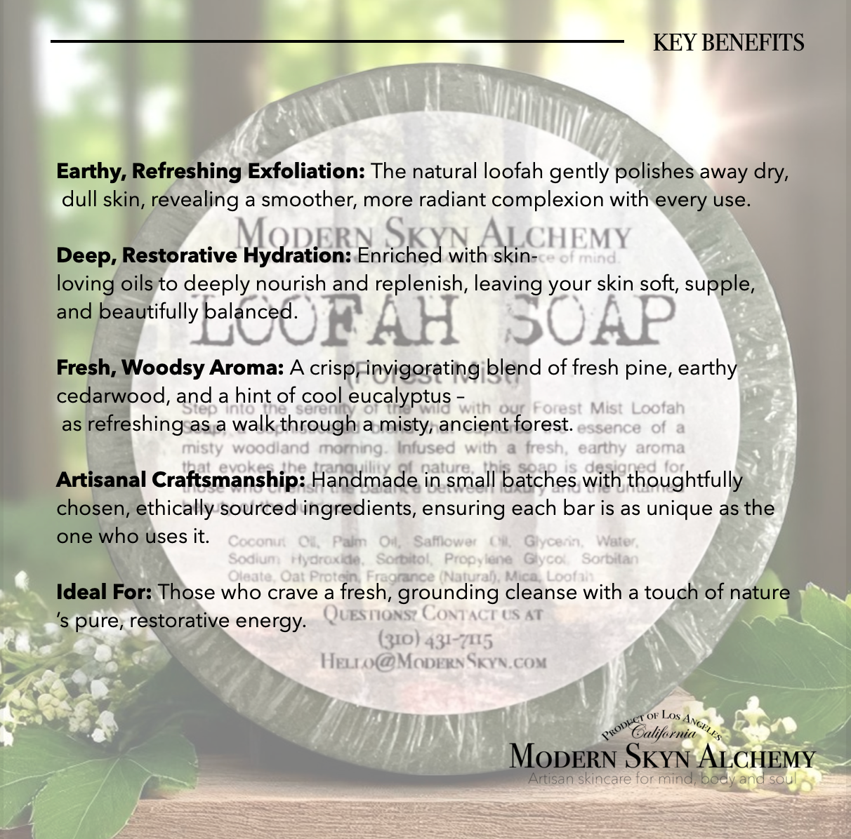 Handcrafted Loofah Soaps - Forest Mist
