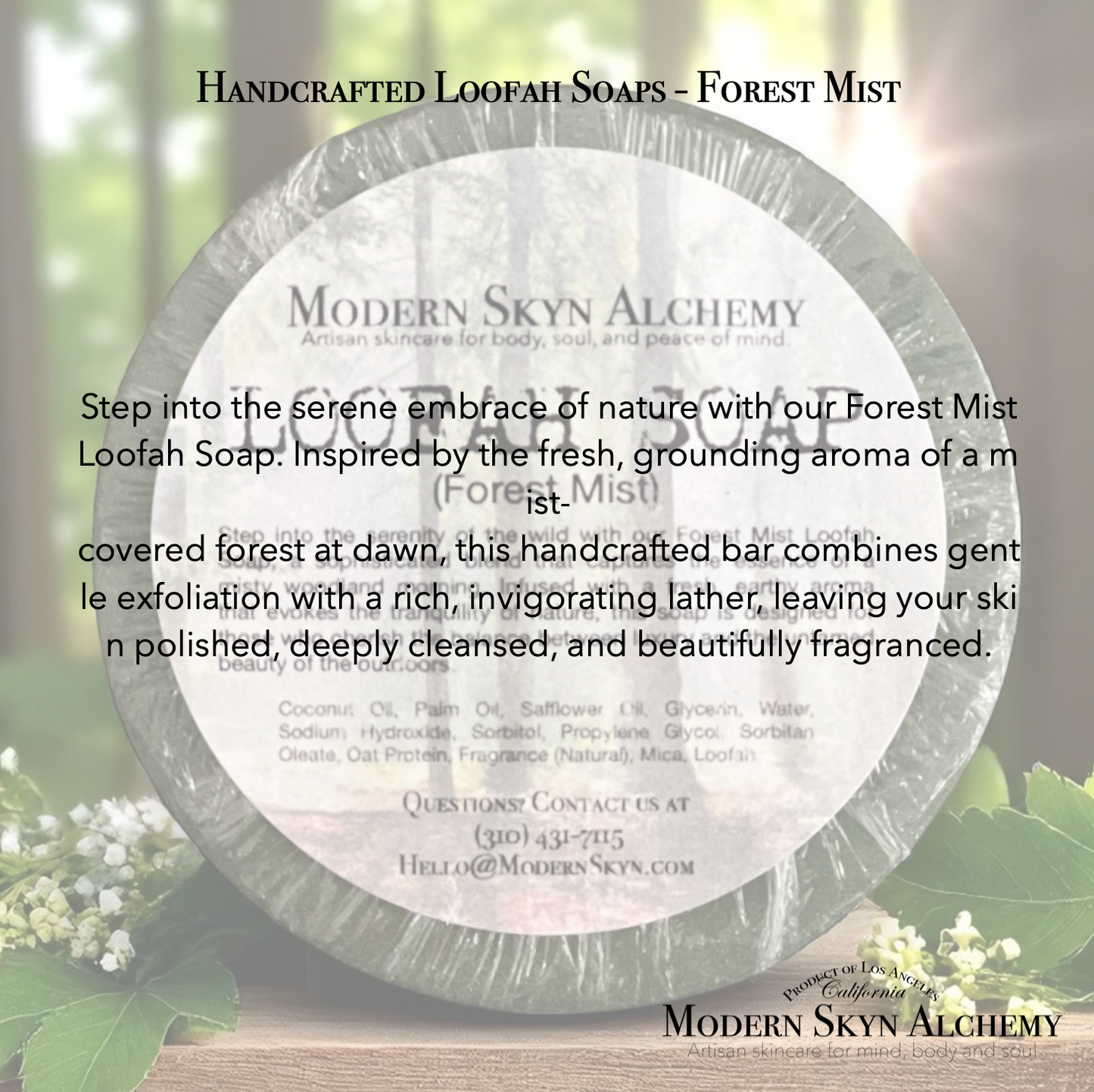Handcrafted Loofah Soaps - Forest Mist