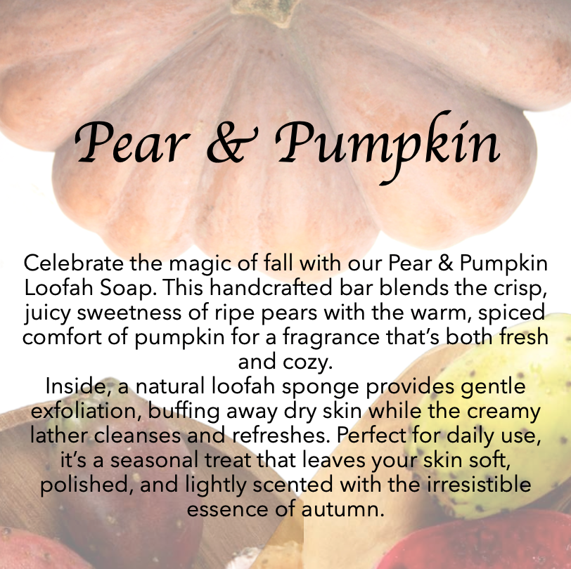 Pear and Pumpkin Loofah Soap