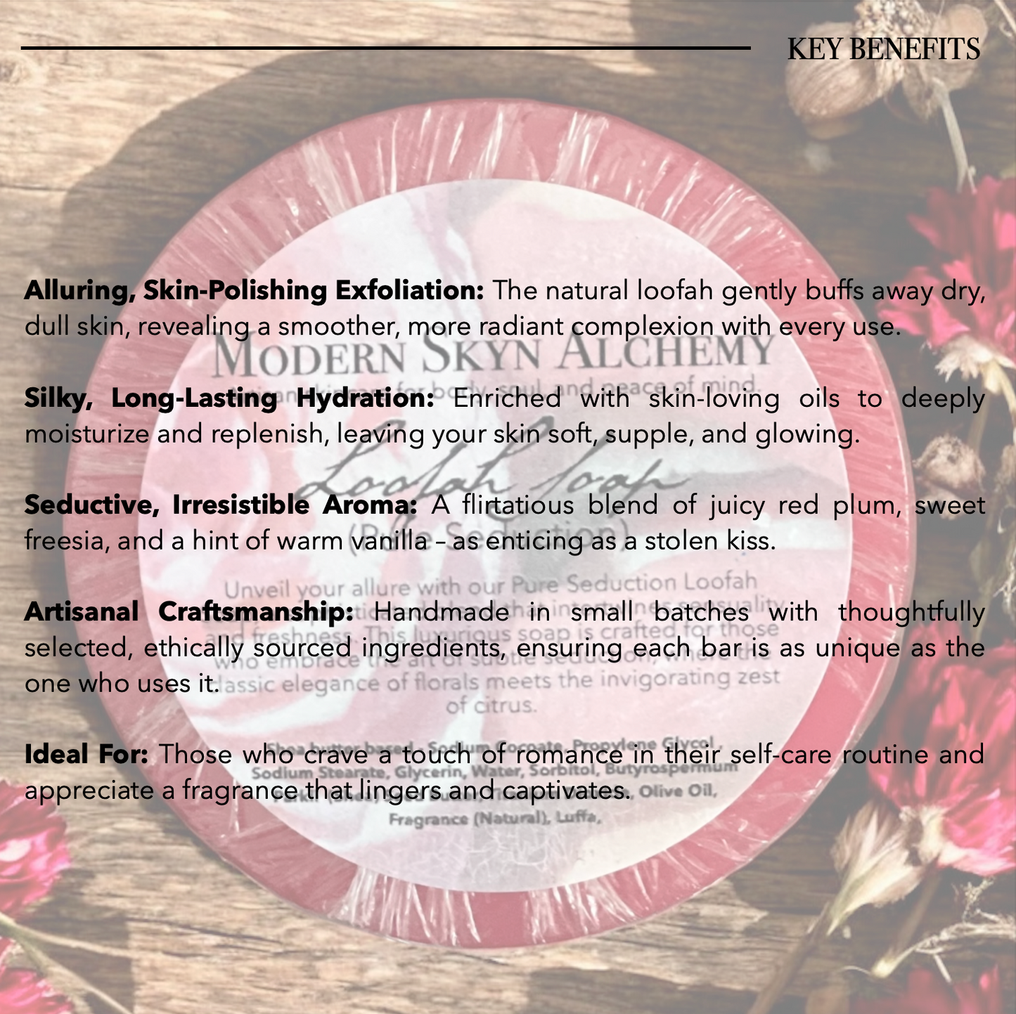 Handcrafted Loofah Soaps - Pure Seduction