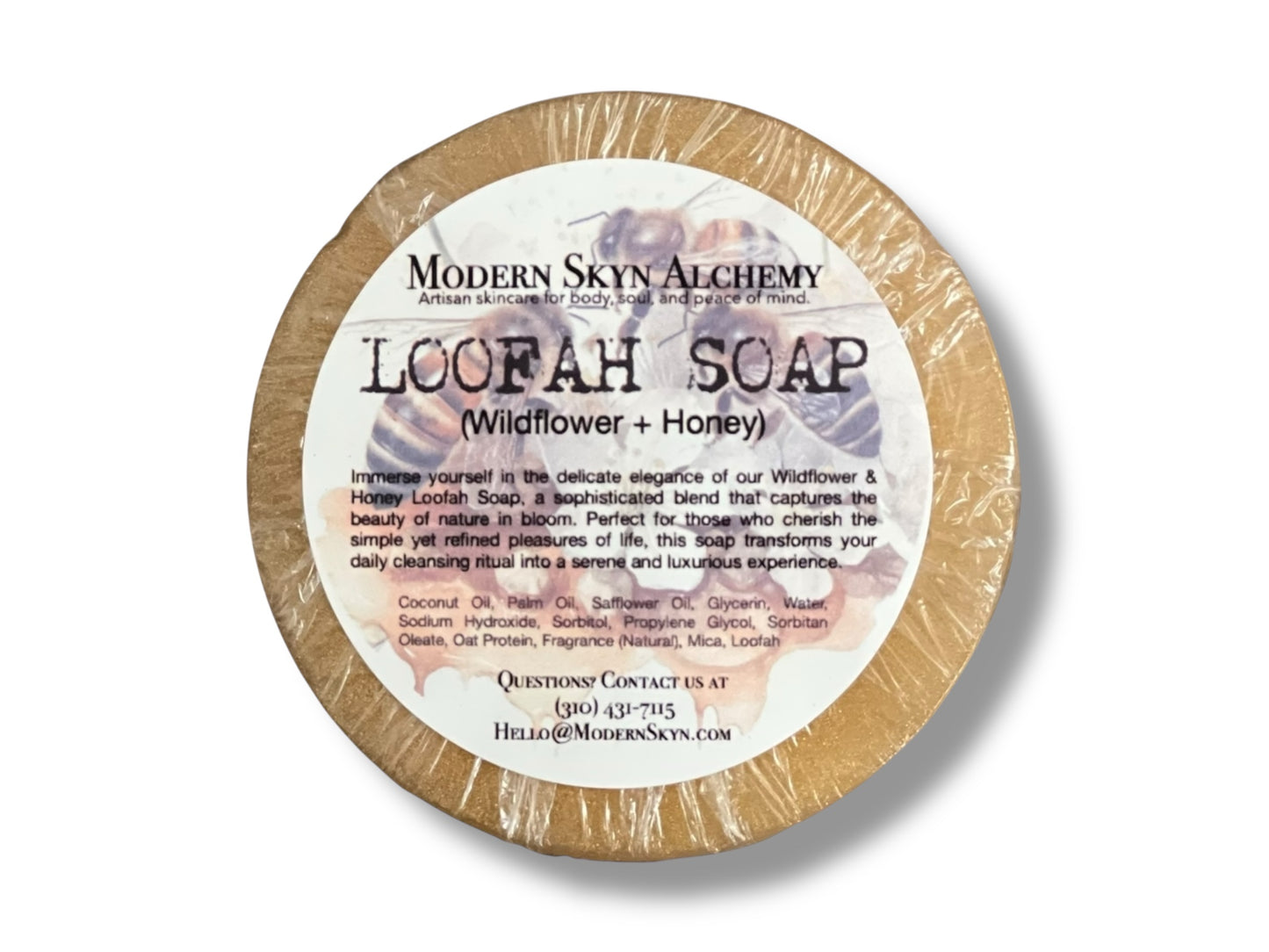 Handcrafted Loofah Soaps - Wildflower & Honey