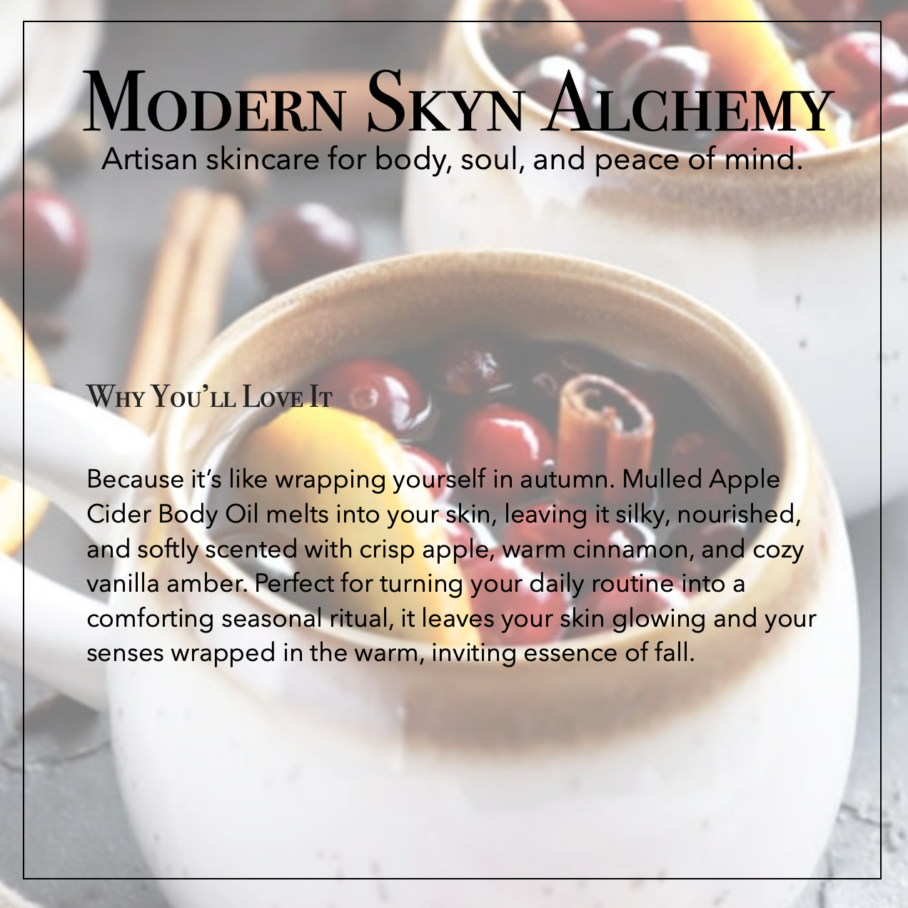 Mulled Apple Cider Body Oil