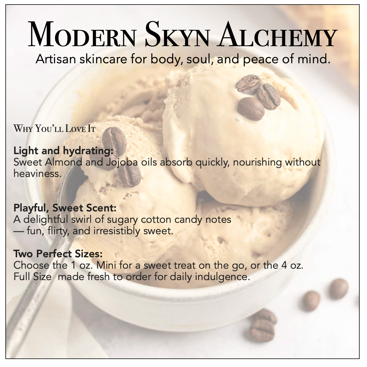 Coffee Ice Cream Body Oil