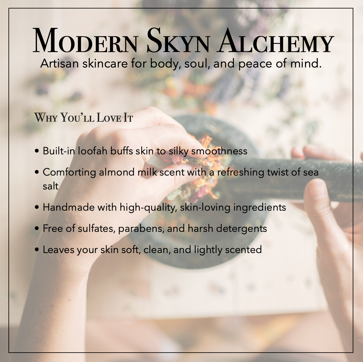 Almond Milk & Sea Salt Loofah Soap