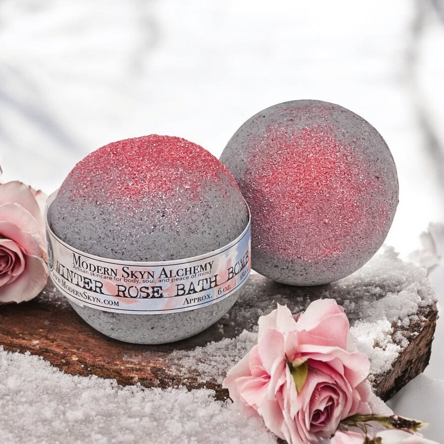 Winter Rose Bath Bomb – A Holiday Escape