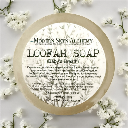 Baby's Breath Loofah Soap