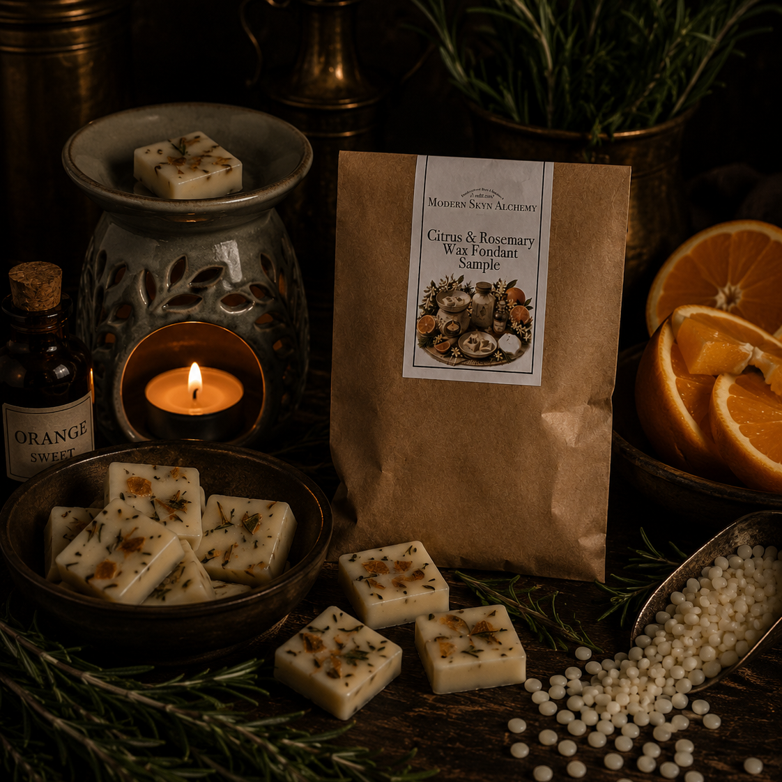 Citrus & Rosemary Wax Fondants