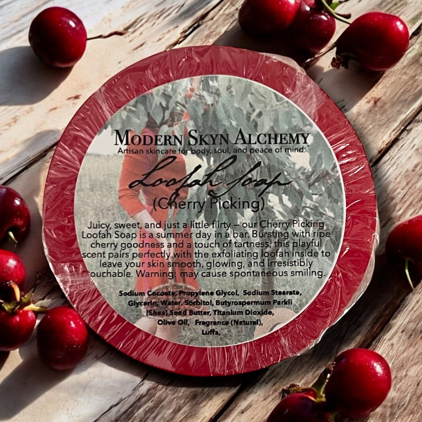 Handcrafted Loofah Soaps - Cherry Picking