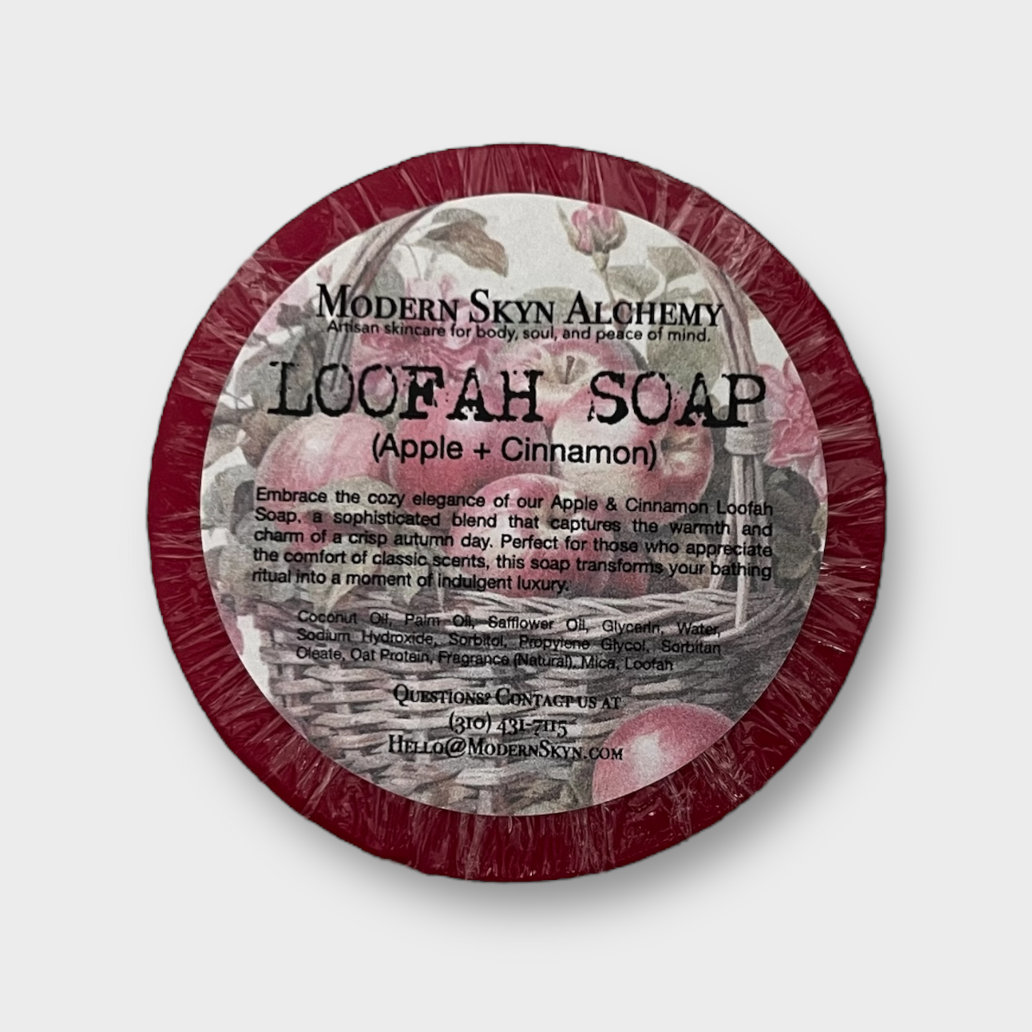 Handcrafted Loofah Soaps - Cinnamon + Apple