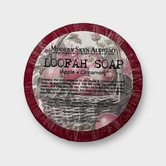 Handcrafted Loofah Soaps - Cinnamon + Apple