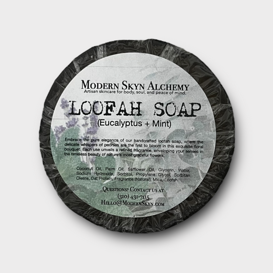 Handcrafted Loofah Soaps - Eucalyptus + Mint