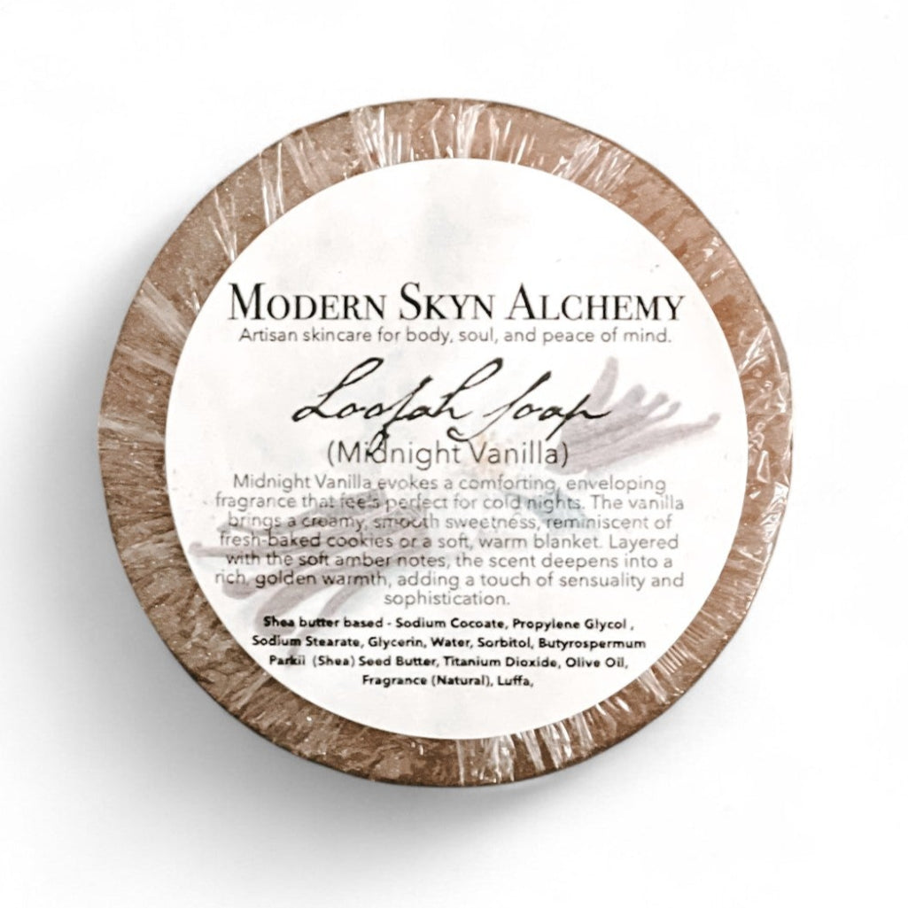 Handcrafted Loofah Soaps - Midnight Vanilla