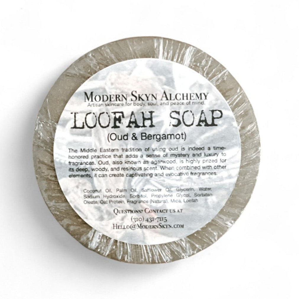 Handcrafted Loofah Soaps - Oud & Bergamot