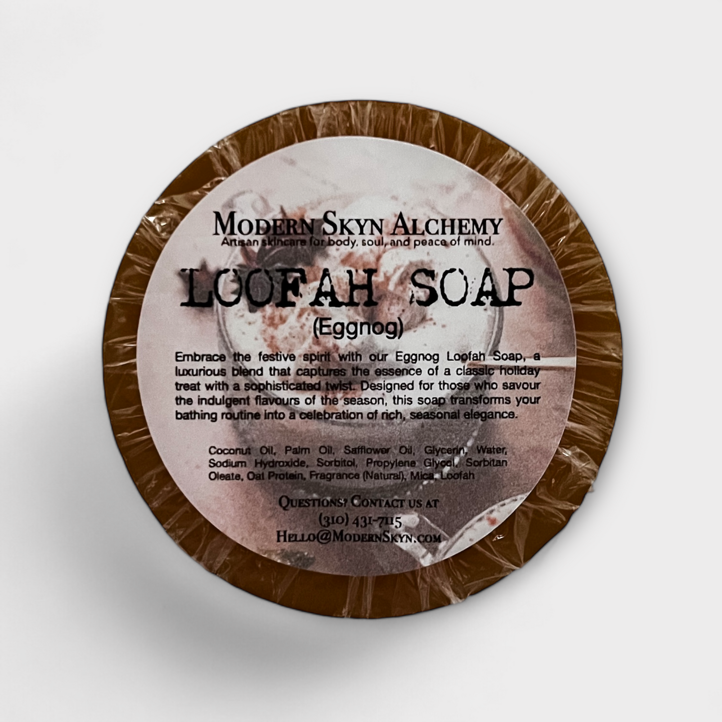 Handcrafted Loofah Soap - Eggnog