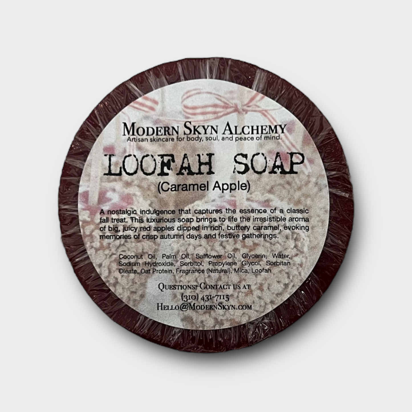 Handcrafted Loofah Soaps - Caramel Apple