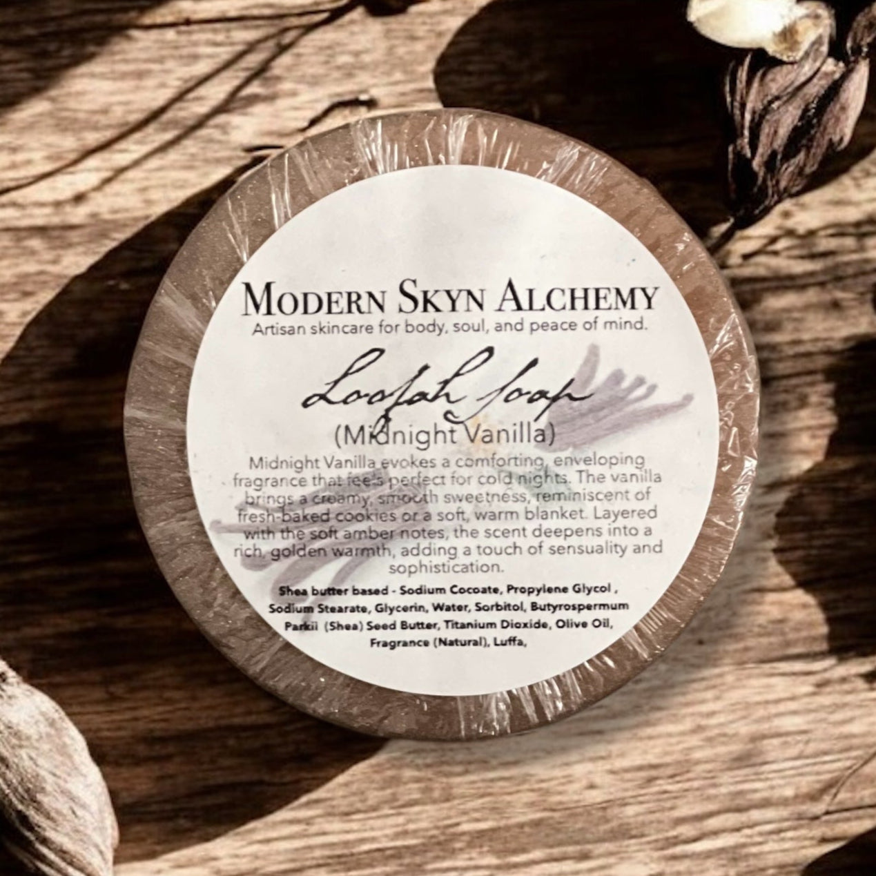 Handcrafted Loofah Soaps - Midnight Vanilla