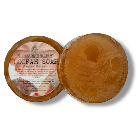 Pear and Pumpkin Loofah Soap