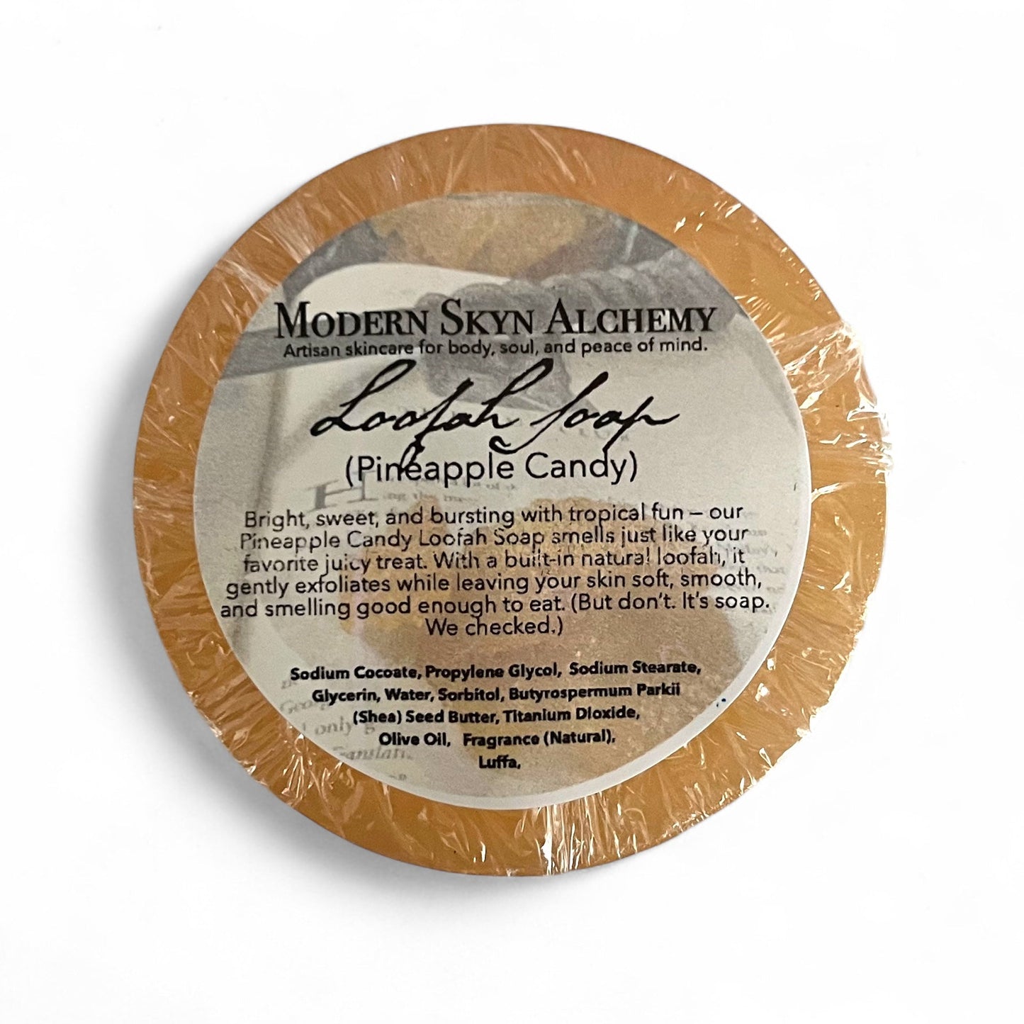 Handcrafted Loofah Soaps - Pineapple Candy