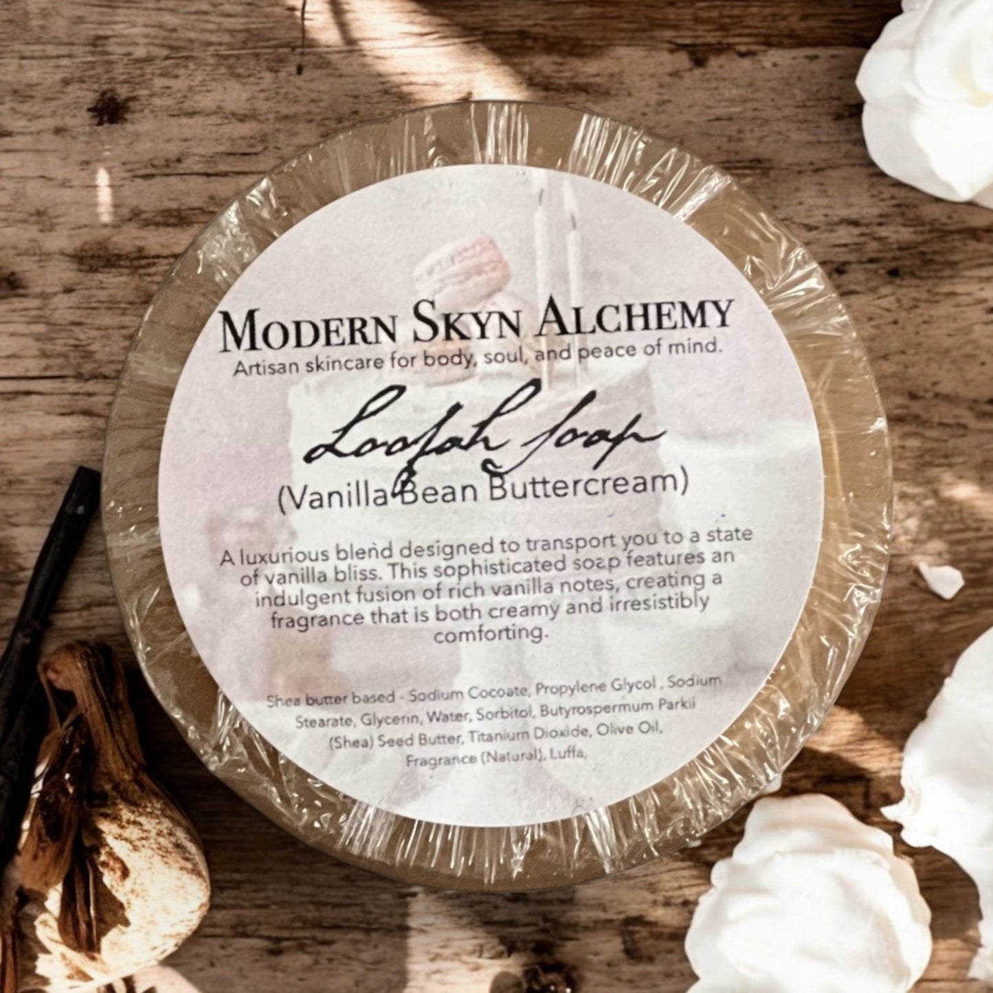 Vanilla Bean Buttercream Loofah Soap