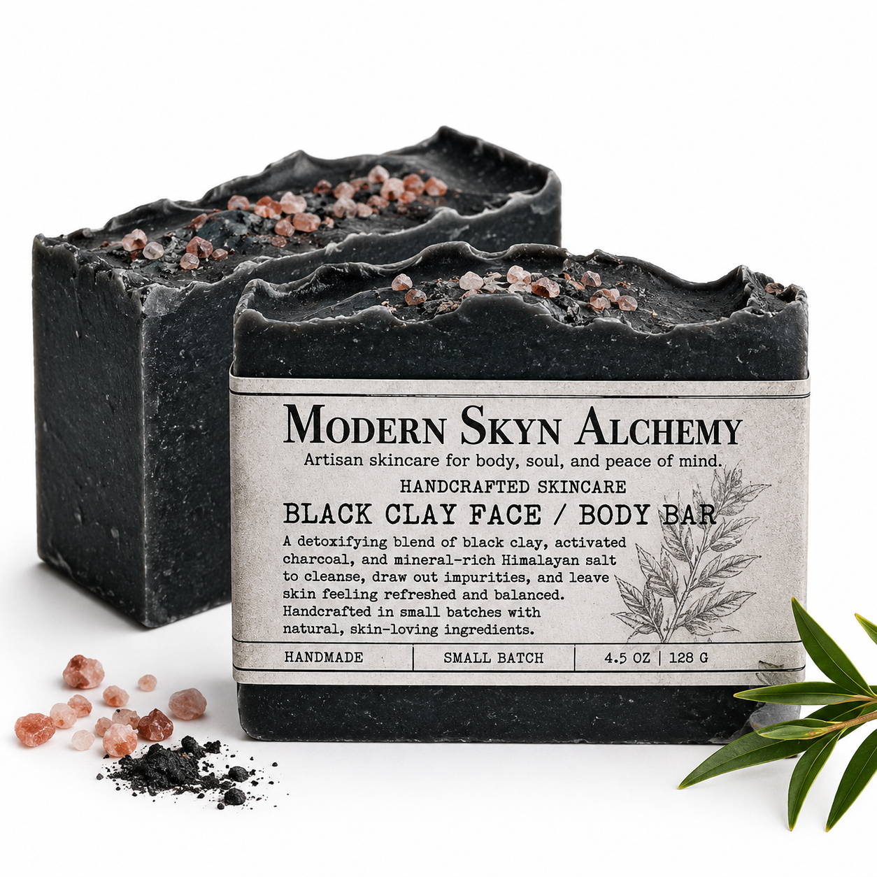 Black Clay Face/Body Bar