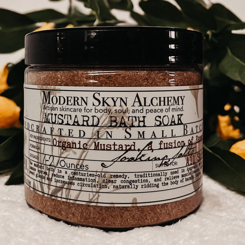 Mustard Bath Soak - MODERN SKYN ALCHEMY HANDCRAFTED SKINCARE