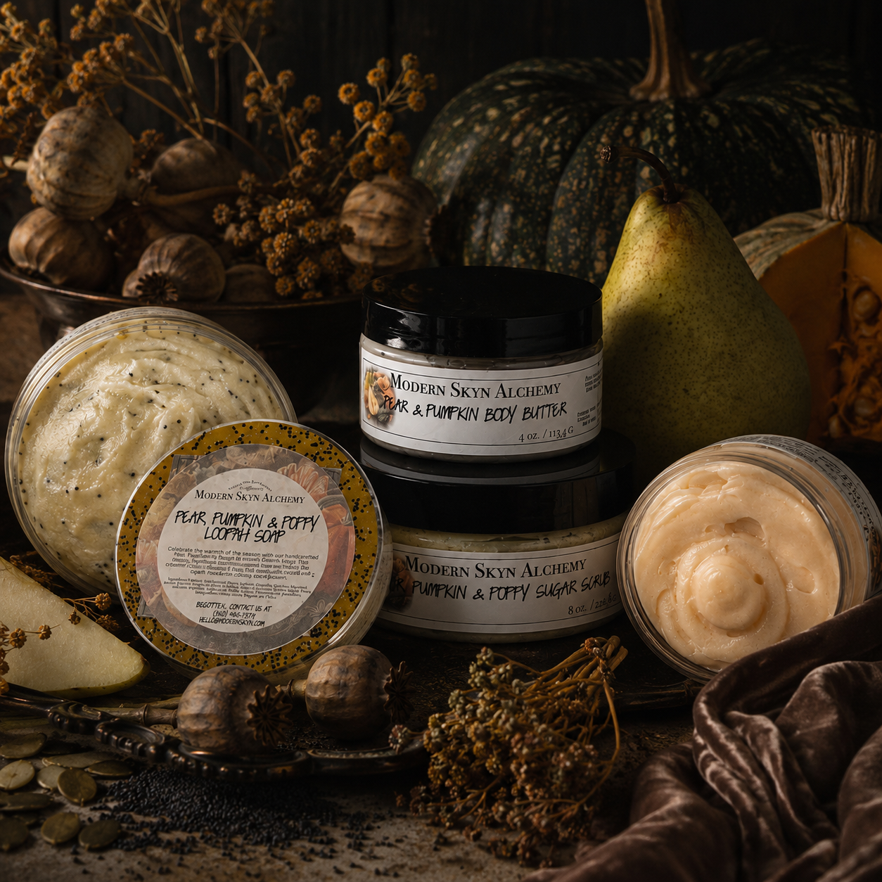 Pear, Pumpkin & Poppy Collection