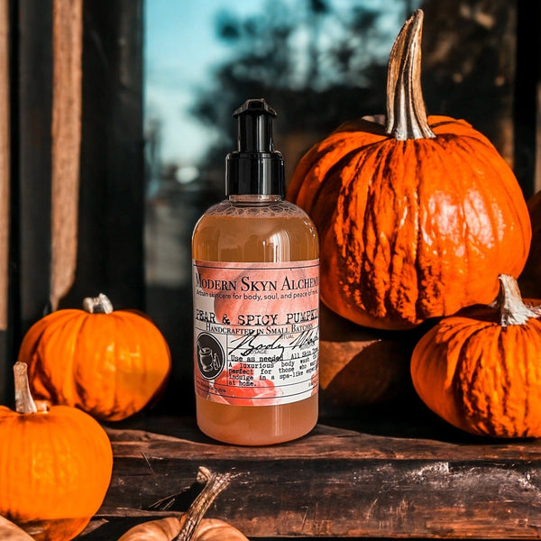 Pear & Spicy Pumpkin Hand & Body Cleanser (Limited Edition) - MODERN SKYN ALCHEMY HANDCRAFTED SKINCARE
