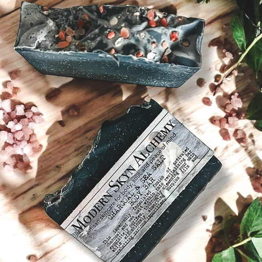 Charcoal + Sea Salt Body Bar