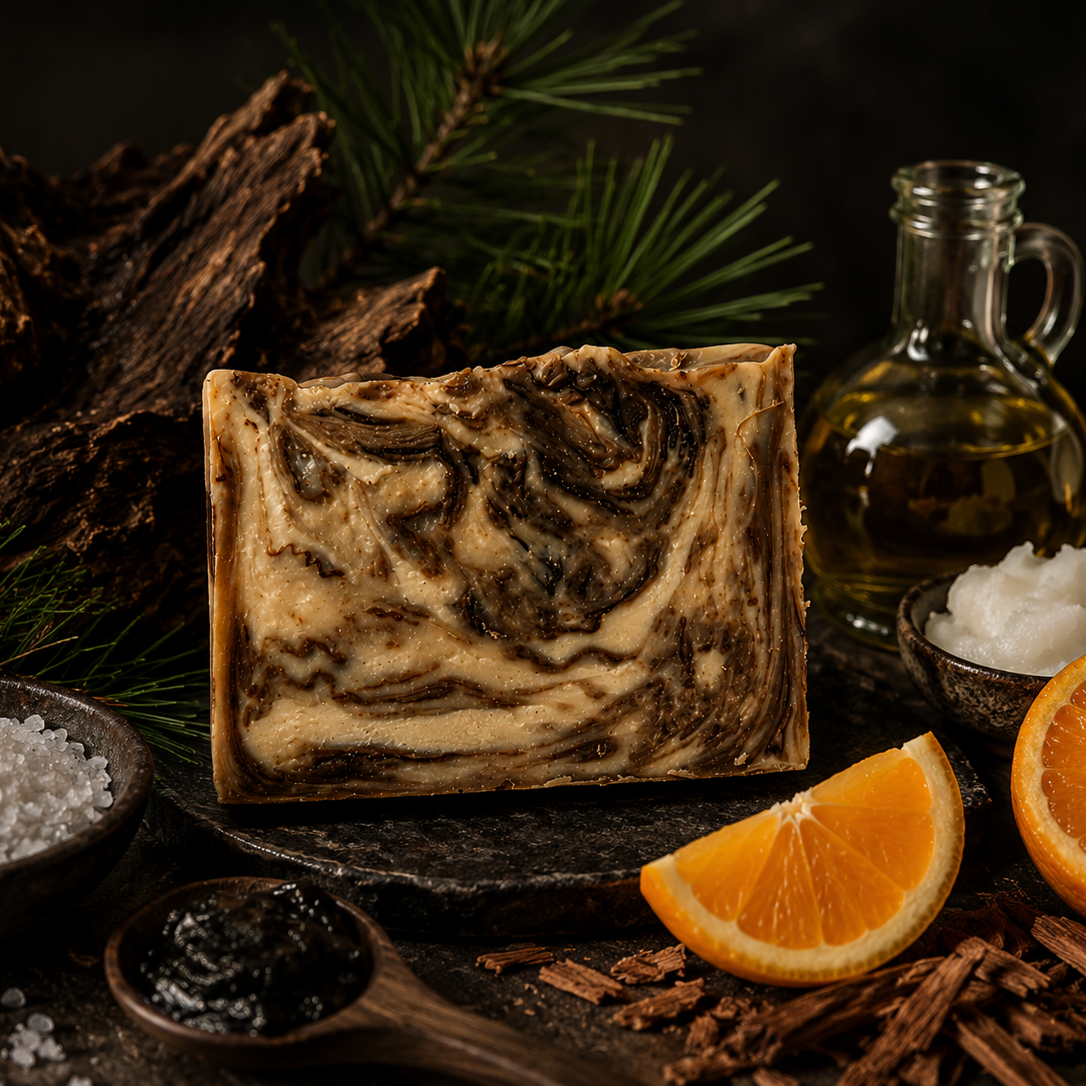 Pine Tar and Citrus Body Bar