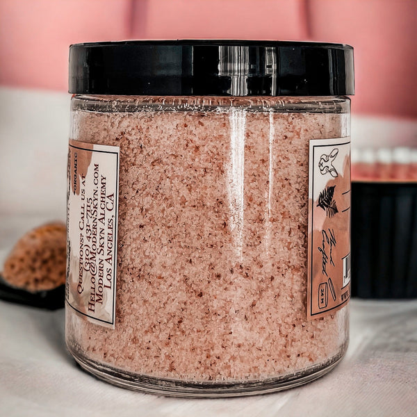 Pink Himalayan Soaking Salts - MODERN SKYN ALCHEMY HANDCRAFTED SKINCARE