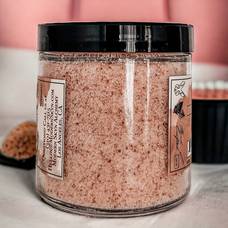 Pink Himalayan Soaking Salts - MODERN SKYN ALCHEMY HANDCRAFTED SKINCARE