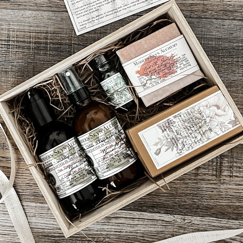 Skincare Ritual Box - Over $100 Value - MODERN SKYN ALCHEMY HANDCRAFTED SKINCARE