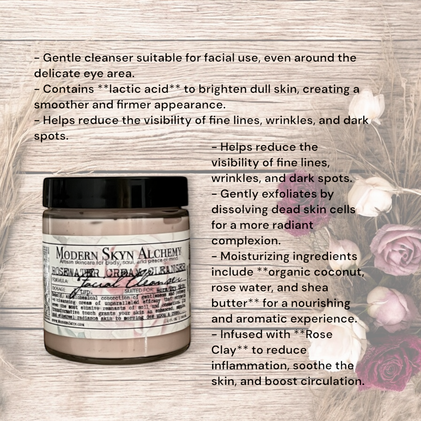 Rose Water Cream Cleanser