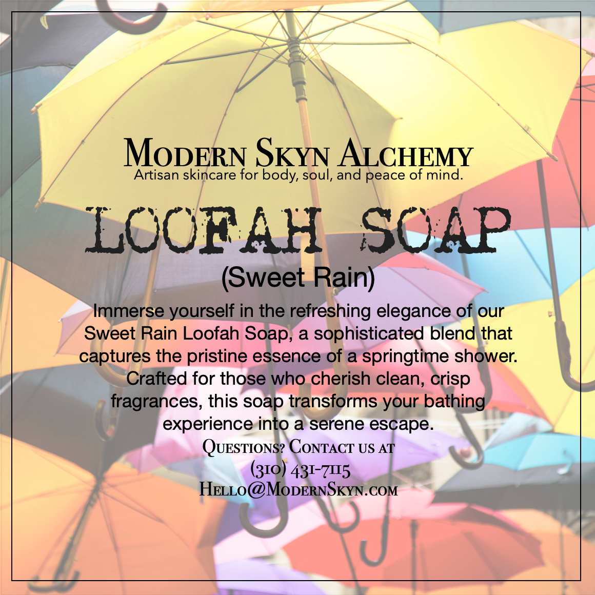 Handcrafted Loofah Soaps - Sweet Rain