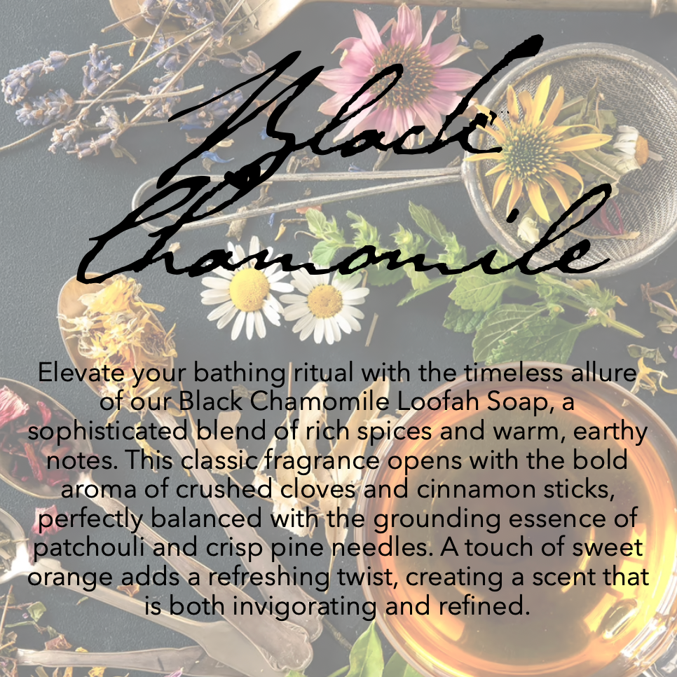 Black Chamomile Loofah Soap