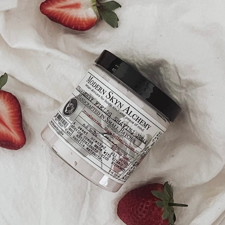 Strawberry Fields Shaving Cream - MODERN SKYN ALCHEMY HANDCRAFTED SKINCARE
