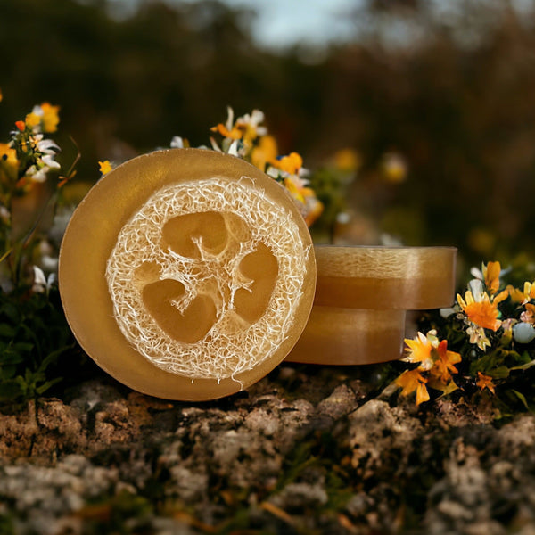 Wildflower Honey Loofah Soap - MODERN SKYN ALCHEMY HANDCRAFTED SKINCARE